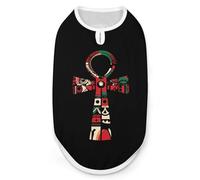African Pattern Ankh Dog Shirt Cat Tank Top Pet Clothes Sleeveless Summer T-Shirts for Small Medium Puppy