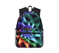 African Penguin Travel Backpack for Women Men Waterproof Carry On Backpacks 15.6inch Laptop Backpack, Abstract Flower, One Size