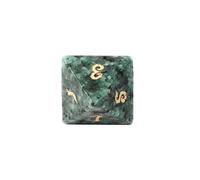 African Pine Gemstone Dice - Hand-Carved D4 D6 D8 D10 D12 D20 Percentile or 7PCS Polyhedral Set for DND & RPG Games(D8Face)
