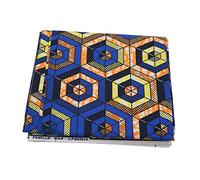 African Polyester Wax Prints Fabric, African Polyester Fabric Various Colorful Patterns Geometric Pattern Polyester Farbic 6 Yards African Polyester Wax Prints Fabric Geometric