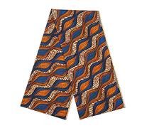 African Polyester Wax Prints Fabric, African Polyester Fabric Various Colorful Patterns Geometric Pattern Polyester Farbic 6 Yards African Polyester Wax Prints Fabric for DIY