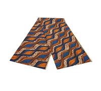 African Polyester Wax Prints Fabric, Geometric Pattern Polyester Farbic African Polyester Fabric Various Colorful Patterns Geometric Pattern Polyester Farbic 6 Yards African