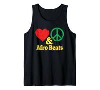 African Popular Music Dancehall Rhythm Love Peace Afro Beats Tank Top