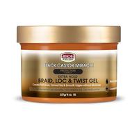 African Pride Black Castor Miracle Braid Lock Twist Gel 8 oz