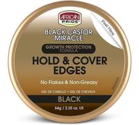 African Pride Black Castor Miracle Edge Gel 64g