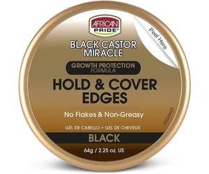 African Pride Black Castor Miracle Hold & Cover Edges Growth Protection 64 g