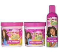 African Pride Dream Kids Olive Miracle Quick Bounce Detangling Pudding, Leave-In Conditioner & Anti-Breakage Oil Moisturizer