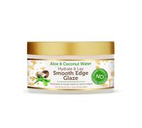 African Pride Moisture Miracle Aloe & Coconut Water Hydrate & Lay Smooth Edge Glaze, Natural Hair Styling Gel, Paraben-Free, 170g/6 oz