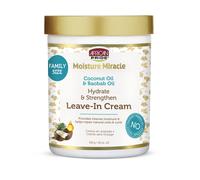 African Pride Moisture Miracle Coconut Oil & Baobab Oil Leave-In Hair Cream - Provides Intense Moisture & Helps Repair Natural Coils & Curls Hydrates