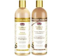 African Pride Moisture Miracle Honey & Coconut Oil Shampoo & Conditioner Family Bundle 16 oz