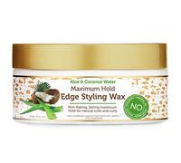 African Pride Moisture Miracle Maximum Hold Edge & Hair Styling Wax, Enriched with Aloe & Coconut, Controls Edges while Nourishing & Protecting Against Breakage, 6 oz