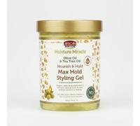 African Pride Moisture Miracle Olive & Tea Tree Oil Max Hold Styling Gel 510g