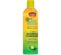 African Pride Olive Miracle Anti-Breakage 2 in 1 Shampoo and Conditioner 355 ml/12 fl.oz