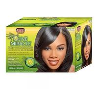 African Pride Hair Relaxer Olive Miracle No-Lye Conditioning Anti-Breakage 1 kit