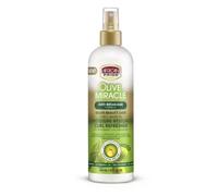 African Pride Olive Miracle Moisture Restore Curl Refresher Spray - 12 oz | Hydrates, Revives & Defines Curls for Natural Hair