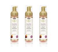 African Pride Rose Water & Argan Oil Curl Mousse, 8.5 oz, Pack of 3