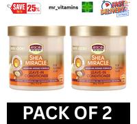 African Pride Shea Butter Moisture Intense Miracle Leave-In Conditioner 425g x2