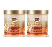 African Pride Shea Butter Moisture Miracle Leave-in Conditioner 15oz 425g X 2