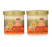 African Pride Shea Butter Moisture Miracle Leave in Conditioner 15oz - Pack Of 2