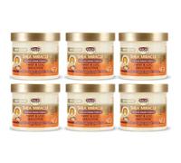 African Pride Twist & Loc Smoothie Shea Miracle Intense Moisturising Cream, 340g, Pack of 6