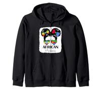 African Princess Roots Ethiopia and Eritrea Mix Heritage Zip Hoodie