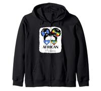 African Princess Roots Somalia and Ethiopia Mix Heritage Zip Hoodie