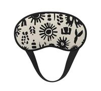 African Print Blackout Sleep Mask - Soft Adjustable Eye Mask for Full Light Blocking, Deep Sleep, Travel & Relaxation