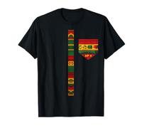African Print Dashiki Kente Art Men Boys Black History Month T-Shirt