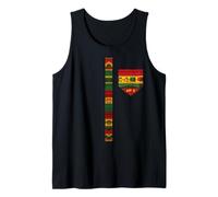 African Print Dashiki Kente Art Men Boys Black History Month Tank Top