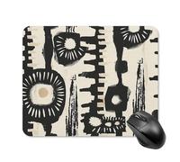 African Print Design Mouse Pad Square Laptop Mouse Mat Cute Computer Mousepad Keyboard Pad Non-Slip Desk Pads for Gaming Office Work Home 20 * 25cm