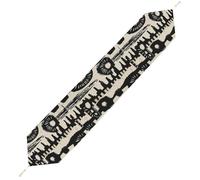 African Print Design Table Runner for Dining Table, Short Plush Runners Washable & Durable Tablerunner Modern Home Decor for Wedding, Kitchen, Holiday 178*33cm