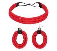 African Print Headband and Earrings Set for Women, Ankara Fabric Hoop Earrings & Adjustable Head Wrap, Lightweight Statement Ethnic Jewelry for Festivals, Cultural Celebrations and Holiday Gifts