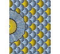 African Print Notebook: College ruled, lined sheets with colourful Ankara Design paperback cover, 7.44 by 9.69 inches, 60 pages