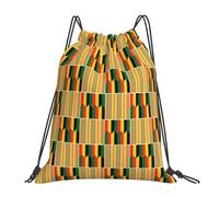 African Print Unisex Gym Sack Durable Drawstring Bag Portable String Backpack For Gym Picnic Sports