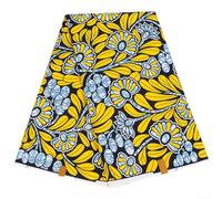 African Printed Fabric with Bold Designs Ideal for Wedding Dresses and Various Creative Sewing Projects (FP6554)