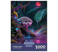 African Pygmy Hedgehog 1000 Pieces Premium Jigsaw Age 12+ Cool Collage Effect, Fun Details, Educational, Challenging Puzzle Games 70x50cm/1000pcs