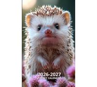 African Pygmy Hedgehog Pocket Calendar 2026-2027 for Purse: 2 Year Pocket Planner January 2026 - December 2027