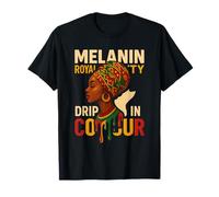 African Queen Drippin in Color Pan-African T-Shirt