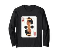 African Queen Tshirt Card Melanin Black Pride BLM Juneteenth Long Sleeve T-Shirt