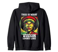 African Queen Unapologetically Bold Beautiful Black Women Zip Hoodie