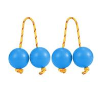 African Rhythm Shaker, African Rattle Shaker - Kashaka Instrument Rattle Ball, 2 Pairs ABS Hand Percussion Balls, Music Double Bottle for Parties, Weddings, Shows
