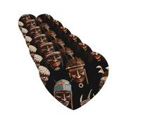 African Ritual Ethnic Tribal Car Air Fresheners 6 Pcs Heart Shape Hanging Car Air Freshener Fragrance Scented Cards Auto Mirror Pendant Tablets