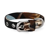 African Ritual Ethnic Tribal Dog Collar Adjustable Soft and Comfortable Puppy Collars with Metal Buckle Pet Collar for Small Medium Pet
