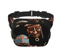 African Ritual Ethnic Tribal Fanny Pack Fashion Belt Bag Lightweight Waist Pouch With Adjustable Strap Crossbody Bags For Women Travel Sports Running