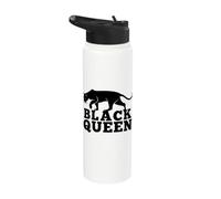African Royalty Black Queen Stainless Steel Insulated Water Bottle
