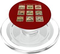 African Safari Bucket List Stamps Vintage Wildlife Postage PopSockets PopGrip for MagSafe