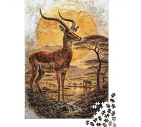 African Safari Sentinel of the Burning Steppe Jigsaw Puzzle, 1000 Piece