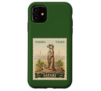 African Safari Stamp Meerkat Namibia Postage Vintage Case for iPhone 11