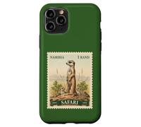 African Safari Stamp Meerkat Namibia Postage Vintage Case for iPhone 11 Pro