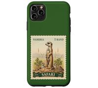 African Safari Stamp Meerkat Namibia Postage Vintage Case for iPhone 11 Pro Max